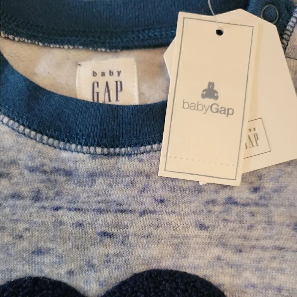 NWT BABY GAP "HANDSOME FELLA" ROMPER SZ. 6-12 MONTHS - Picture 4 of 5